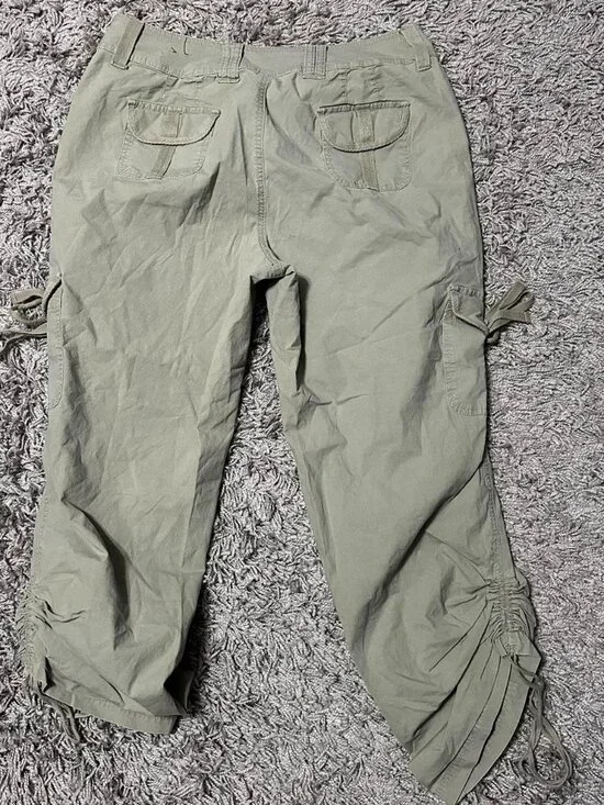 Venezia Green Cargo Baggy Pants Size 16 - Picture 7 of 7
